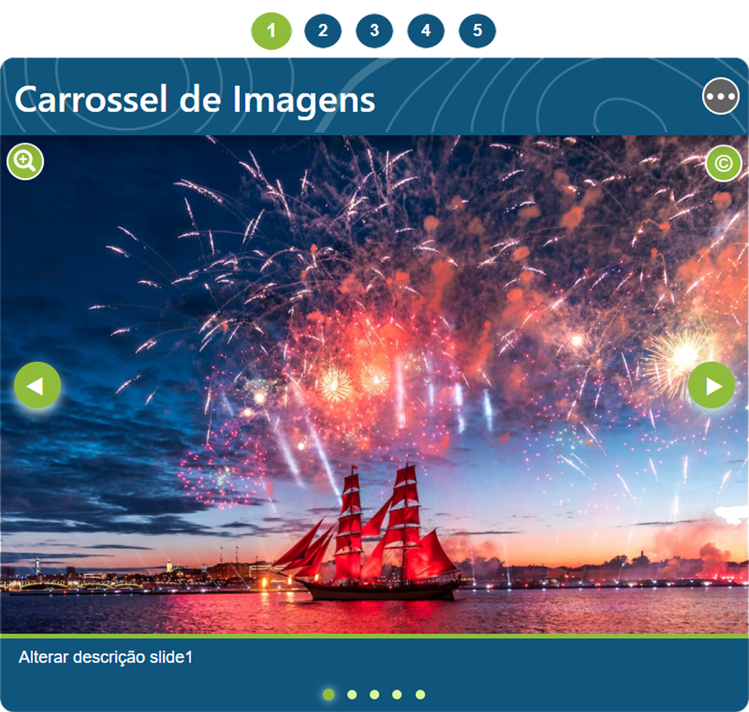 Imagem demonstrativa do carrossel